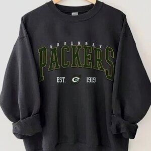 Retro 1919 Green Bay Football Sweatshirt, Green Bay Packers Long Sleeve